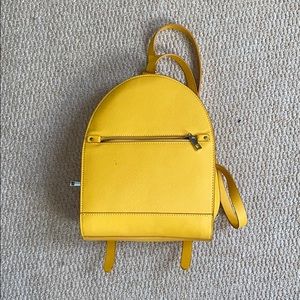 ZARA basic yellow backpack